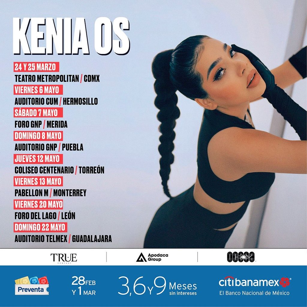 ¡Kenia OS programa un concierto de su gira para Monterrey y anuncia fechas!