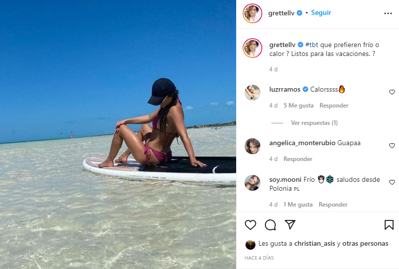 Grettell Valdez Toma El Sol En La Playa Con Un Diminuto Bikini