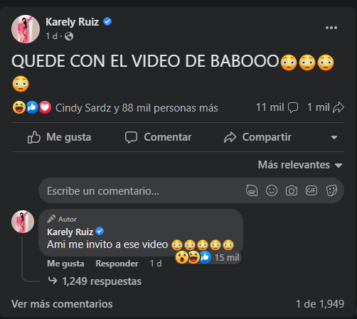 Karely Ruiz fue invitada a participar en el nuevo video musical explícito  de 'Babo'